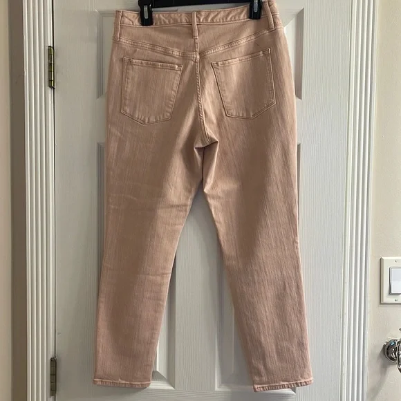 NWT Mossimo Denim High Rise Crop Jegging Power Stretch 10/30R Light Pink Gold - Picture 2 of 6
